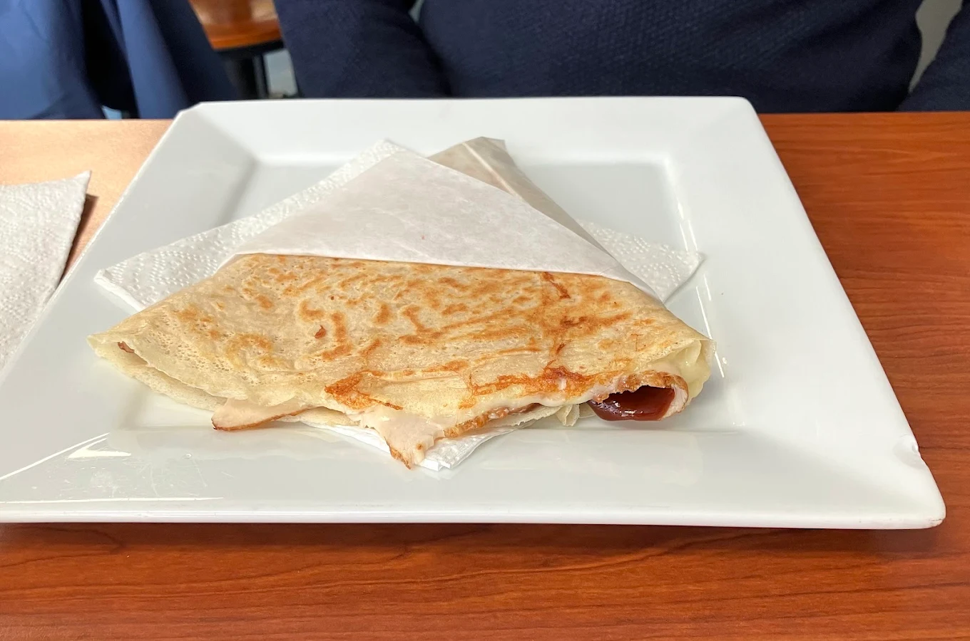 Fresh crêpe at Alaska Crepery