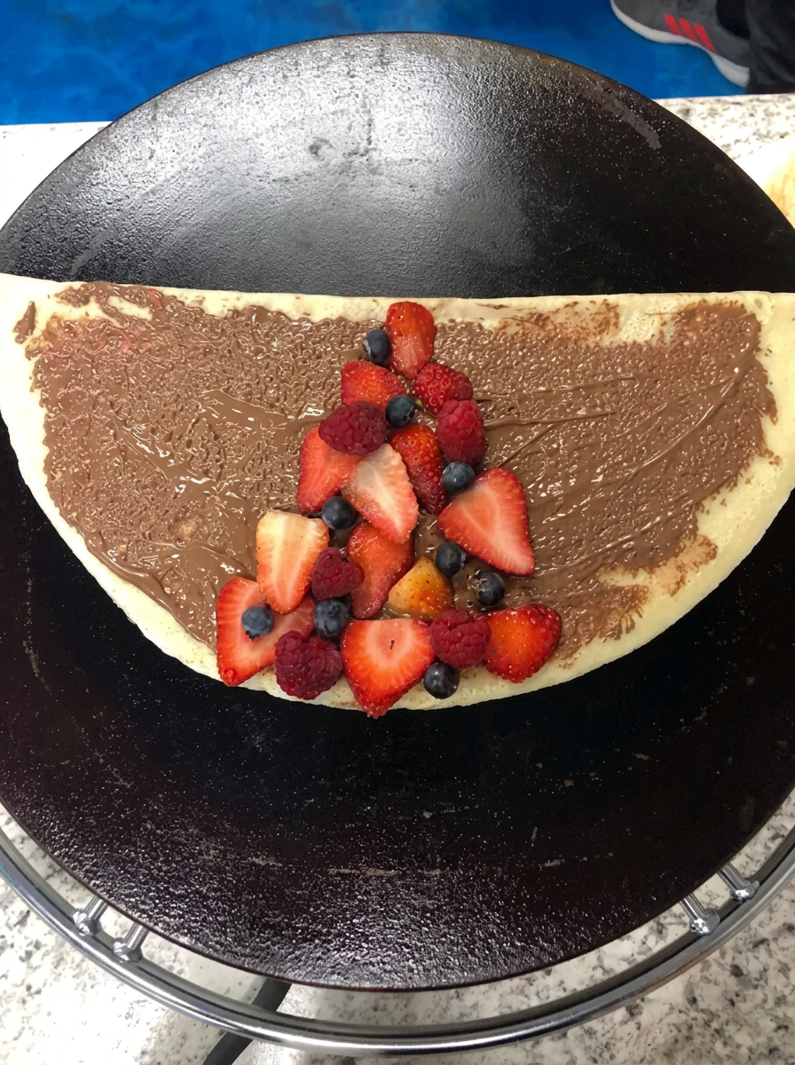 Fresh crêpe at Alaska Crepery
